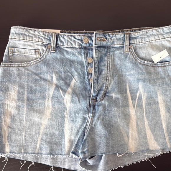 BP by Nordstrom High Waist Cutoff Jean Shorts w/ button fly. Sz 34 (14-16) - Picture 1 of 7